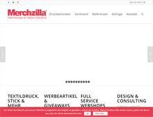 Tablet Screenshot of merchzilla.com